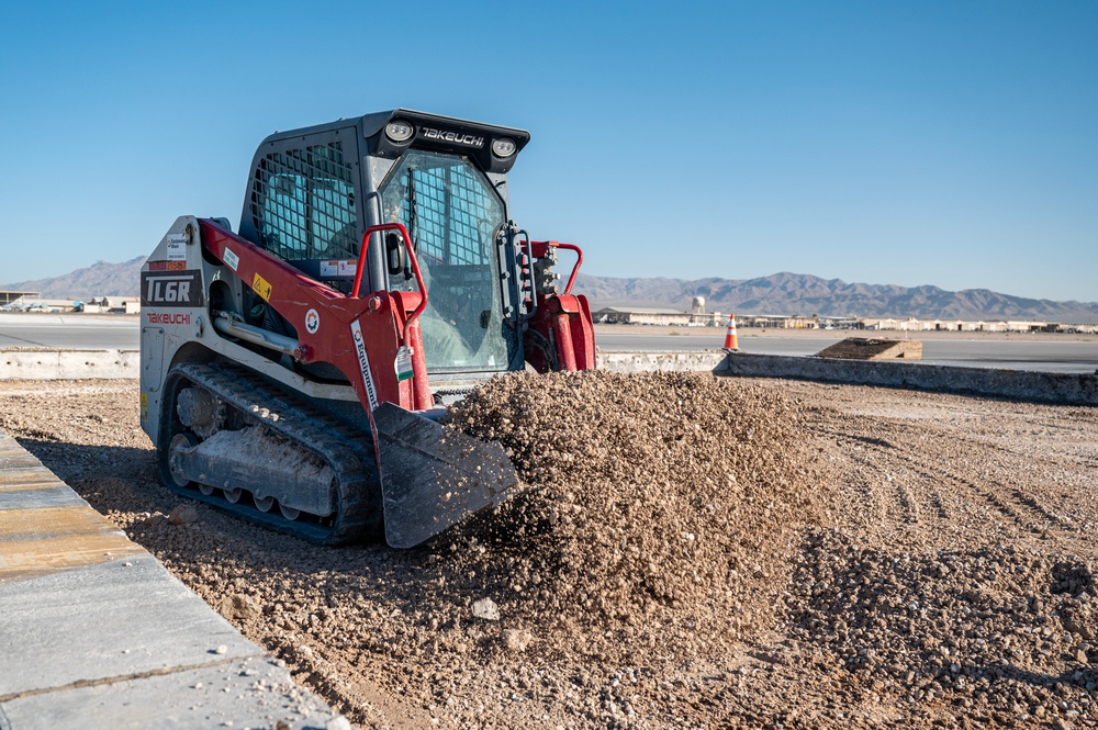 Nellis AFB Runway under construction