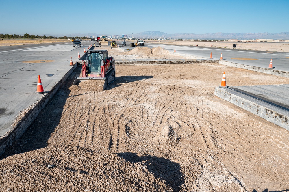 Nellis AFB Runway under construction