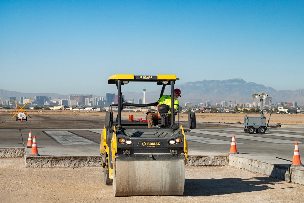 Nellis AFB Runway under construction