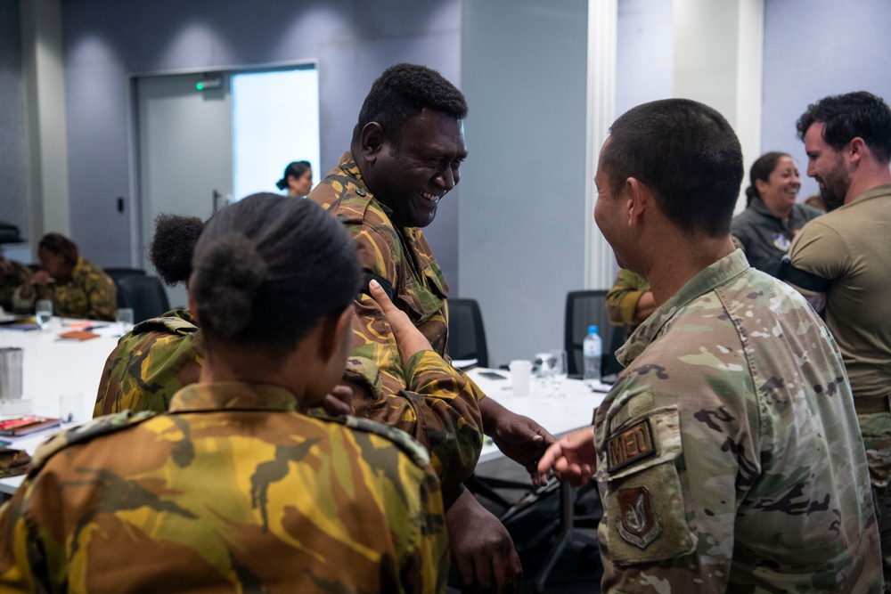 USAF, RAAF and PNGDF aeromedical professionals conduct SME exchange during Pacific Angel 24-1