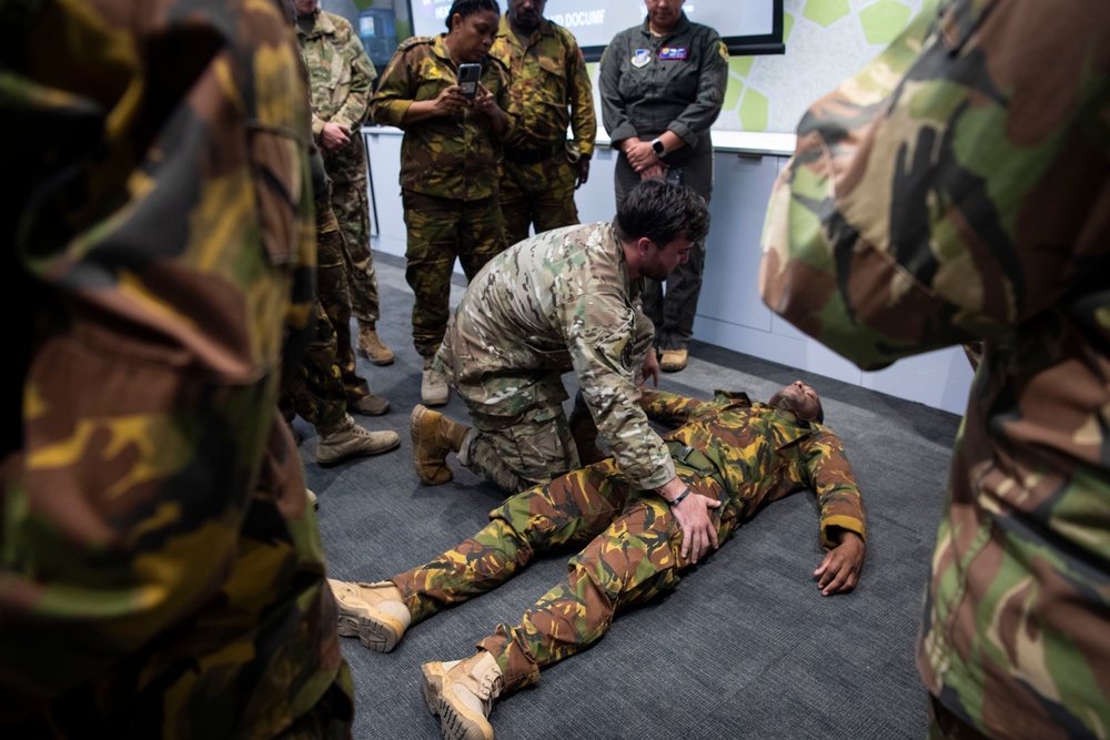 USAF, RAAF and PNGDF aeromedical professionals conduct SME exchange during Pacific Angel 24-1
