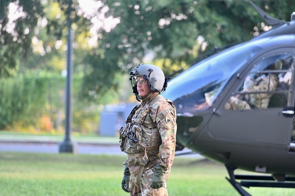 DCARNG Aviation provides Land Component Command (LCC) senior leaders transport