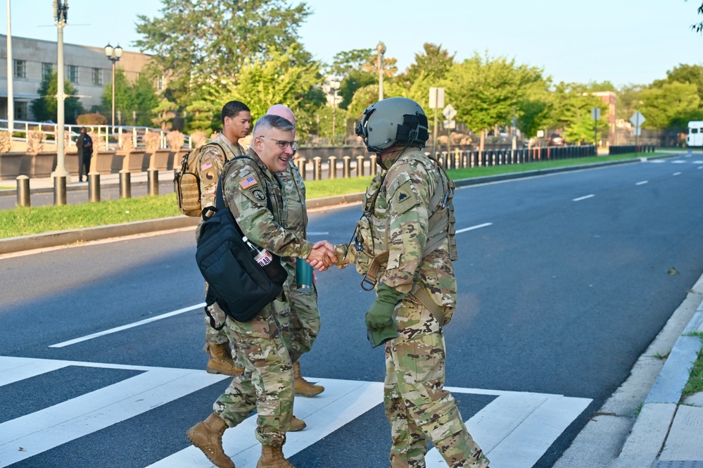 DCARNG Aviation provides Land Component Command (LCC) senior leaders transport
