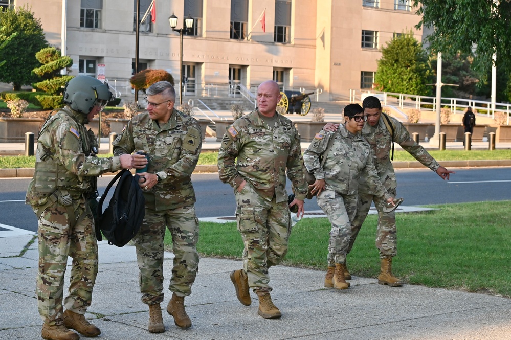 DCARNG Aviation provides Land Component Command (LCC) senior leaders transport