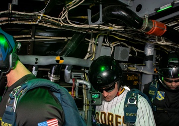 Navy Parachute Team Prepares to Jump in San Diego Padres Game