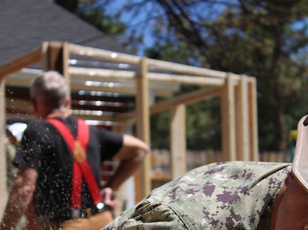 Sailors build Cat Patio for local Animal shelter during Navy Week