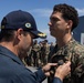 31st MEU corpsman receive Fleet Marine Force pin