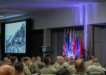 Military Historian Speaks during a Joint Leadership Conference in Detroit