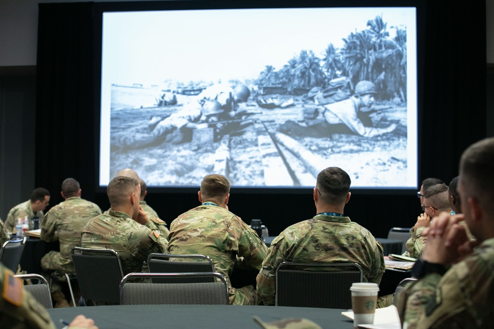 Military Historian Speaks during a Joint Leadership Conference in Detroit