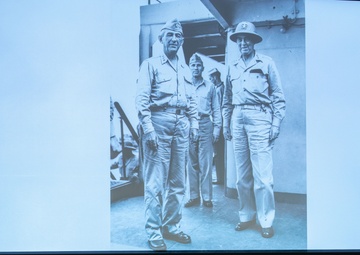 Military Historian Speaks during a Joint Leadership Conference in Detroit