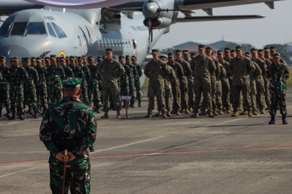 U.S. Marines participate in opening ceremony for Super Garuda Shield 2024