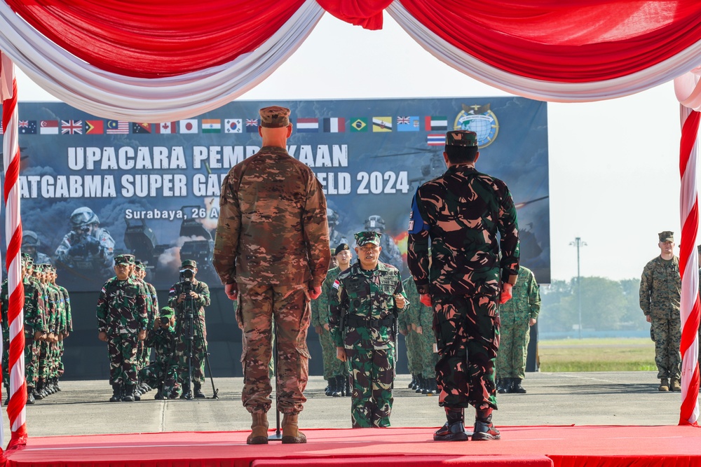 U.S. Marines participate in opening ceremony for Super Garuda Shield 2024