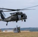 U.S. Army Soldiers conduct sling load training at Camp Bondsteel Kosovo.