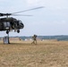 U.S. Army Soldiers conduct sling load training at Camp Bondsteel Kosovo.