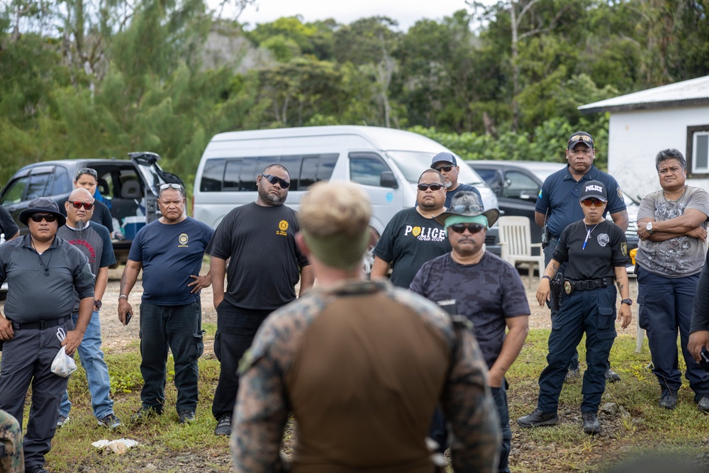 Koa Moana 24: Marines Instruct Palau Police Personnel Through a Live Fire Range