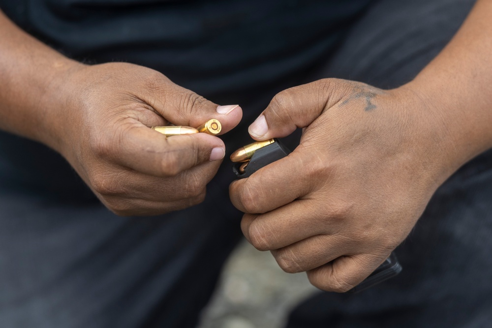 Koa Moana 24: Marines Instruct Palau Police Personnel Through a Live Fire Range