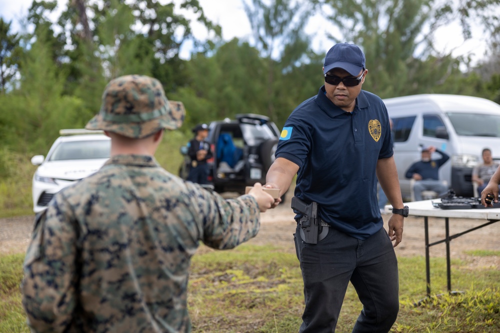 Koa Moana 24: Marines Instruct Palau Police Personnel Through a Live Fire Range