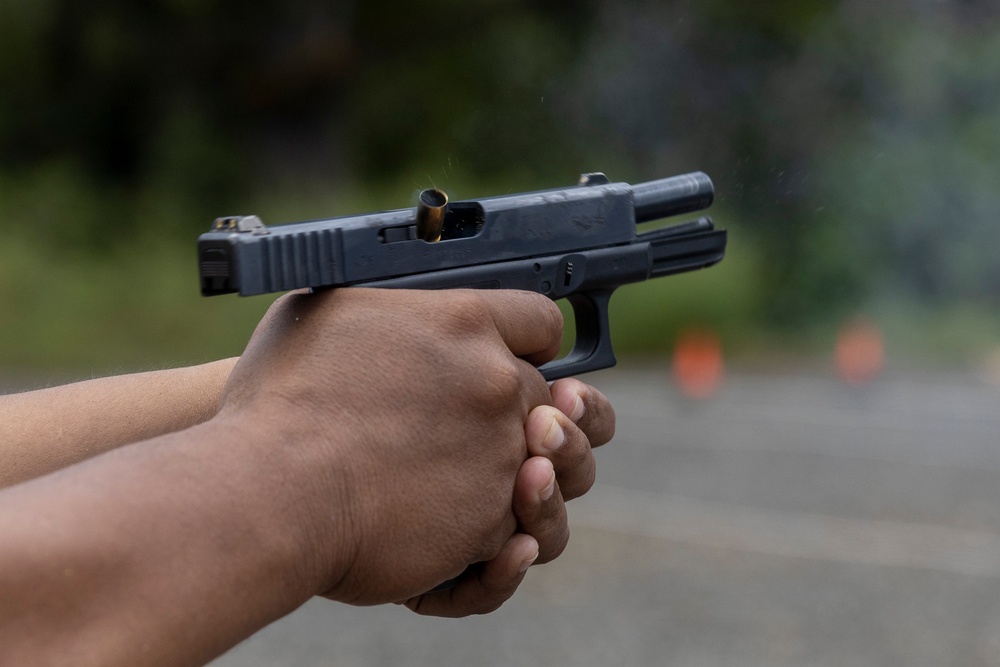 Koa Moana 24: Marines Instruct Palau Police Personnel Through a Live Fire Range