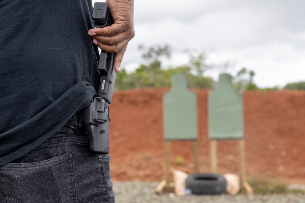 Koa Moana 24: Marines Instruct Palau Police Personnel Through a Live Fire Range