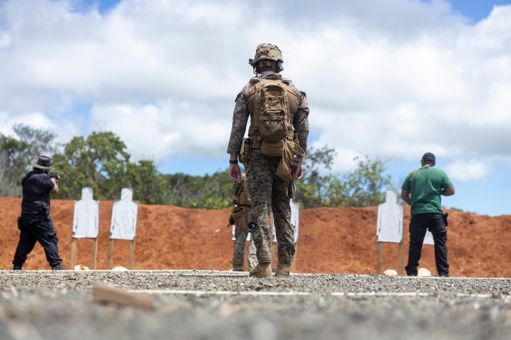 Koa Moana 24: Marines Instruct Palau Police Personnel Through a Live Fire Range