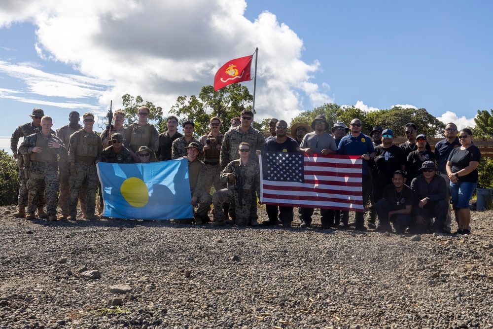 Koa Moana 24: Marines Instruct Palau Police Personnel Through a Live Fire Range