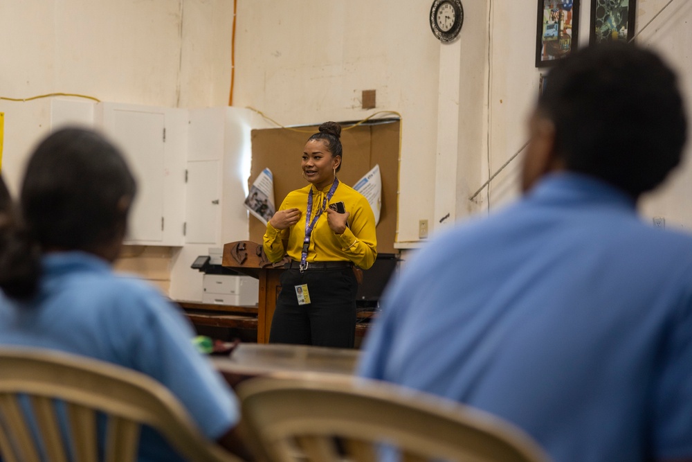 Koa Moana 24: Marine Corps Recruiters Connects with Palau High School Students