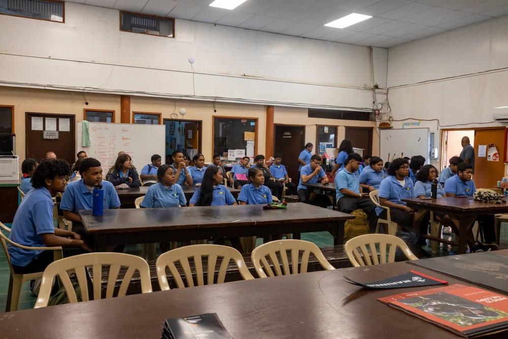 Koa Moana 24: Marine Corps Recruiters Connects with Palau High School Students