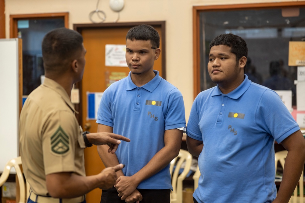 Koa Moana 24: Marine Corps Recruiters Connects with Palau High School Students