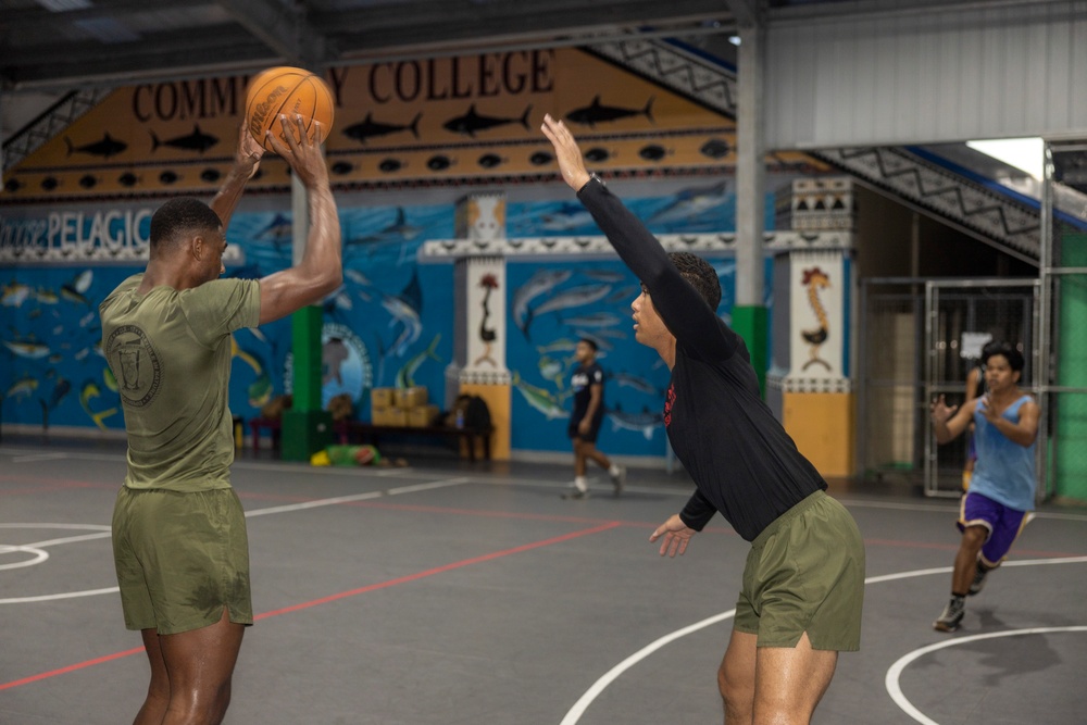 Koa Moana 24: U.S. Marines Conclude a Basketball Clinic for Palau Community College Students