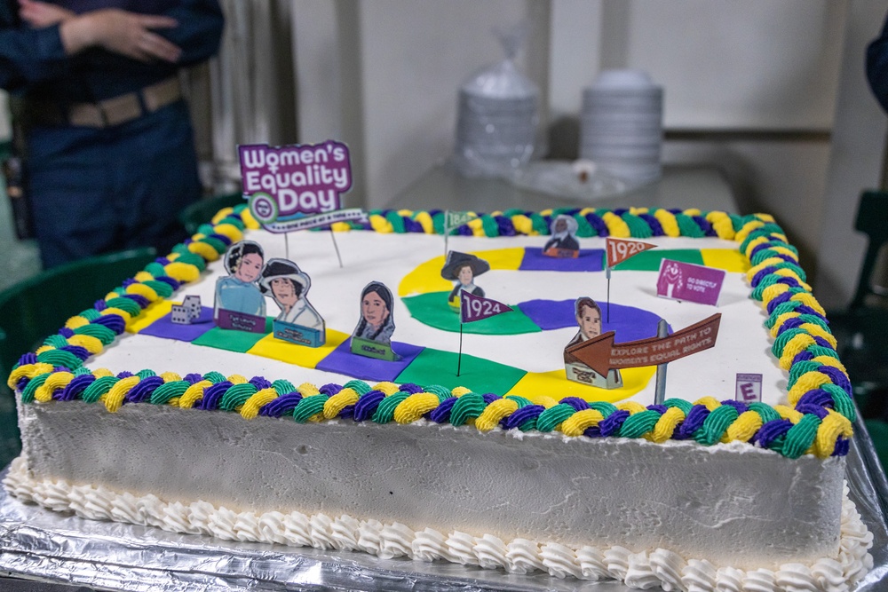 Women’s Equality Day ceremony aboard USS Green Bay (LPD 20)