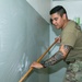 48th IBCT soldiers assigned to Regional Command East of the NATO-led KFOR mission volunteered to assist with cleaning the kennels of military working dogs at Camp Bondsteel, Kosovo, July 20, 2024.