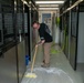 48th IBCT soldiers assigned to Regional Command East of the NATO-led KFOR mission volunteered to assist with cleaning the kennels of military working dogs at Camp Bondsteel, Kosovo, July 20, 2024.