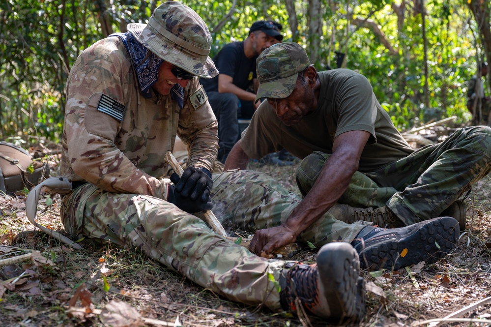 USAF, RAAF, and PNGDF exchange survival tactics during Pacific Angel 24-1