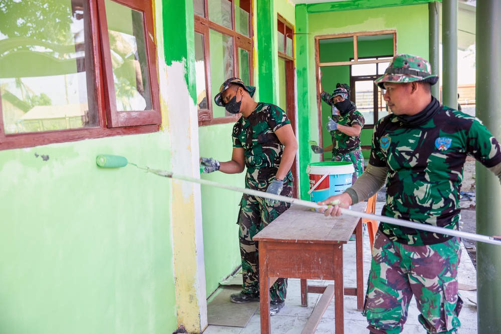 Indonesian National Armed Forces Korps Marinir marines painting