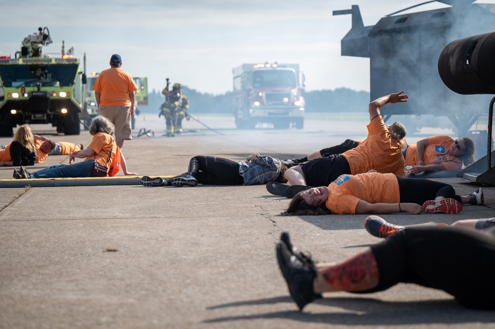 Hancock Field Air National Guard Base Fire Department Participates in Syracuse Regional Airport Authority's Triennial Disaster Drill