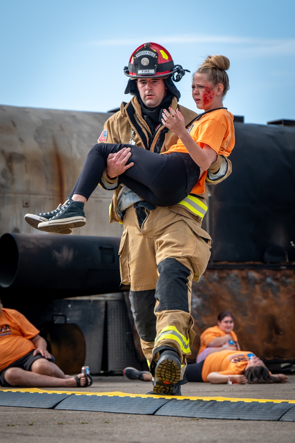 Hancock Field Air National Guard Base Fire Department Participates in Syracuse Regional Airport Authority's Triennial Disaster Drill