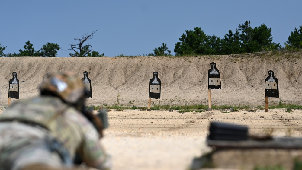 U.S. Air Force service members complete pre-deployment training