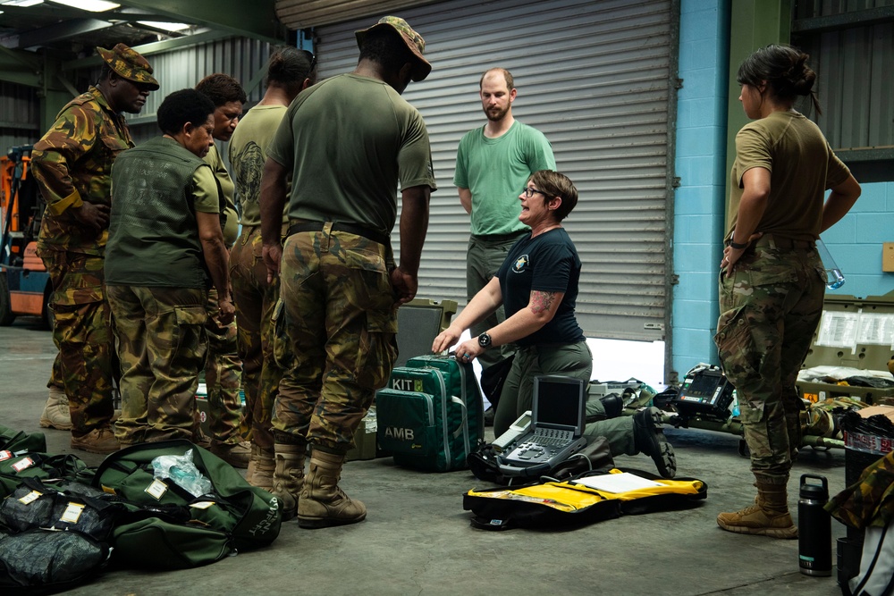 USAF, RAAF conduct aeromedical evacuation training with PNGDF during Pacific Angel 24-1