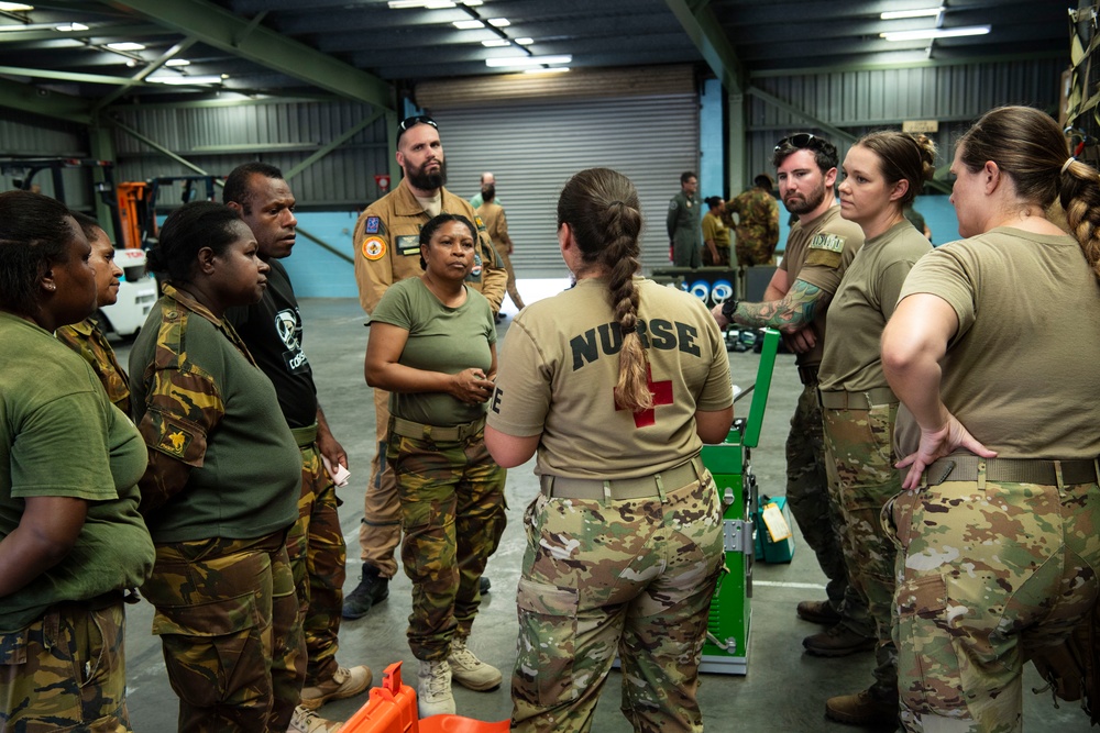USAF, RAAF conduct aeromedical evacuation training with PNGDF during Pacific Angel 24-1