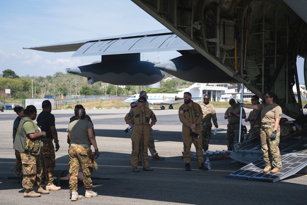 USAF, RAAF conduct aeromedical evacuation training with PNGDF during Pacific Angel 24-1