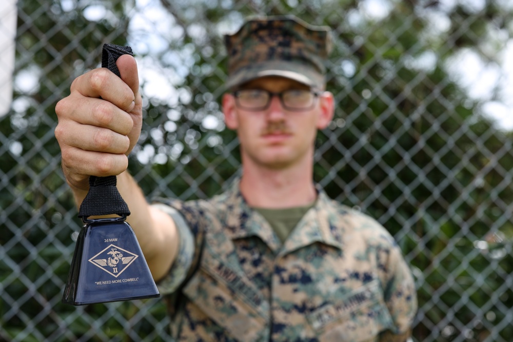 Lance Cpl. Parker Anderton wins 2nd MAW Cowbell Award