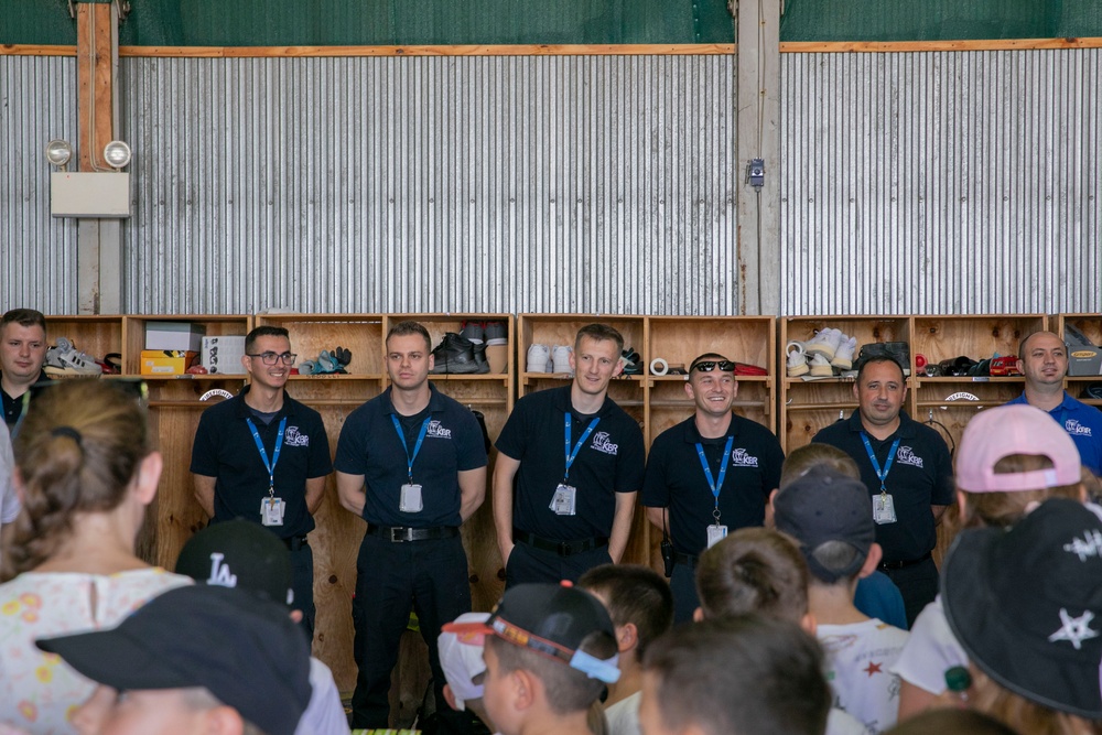 U.S. Soldiers from Regional Command East of the NATO-led KFOR mission hosted students and teachers from Future School at Camp Bondsteel, Kosovo, July 12, 2024.