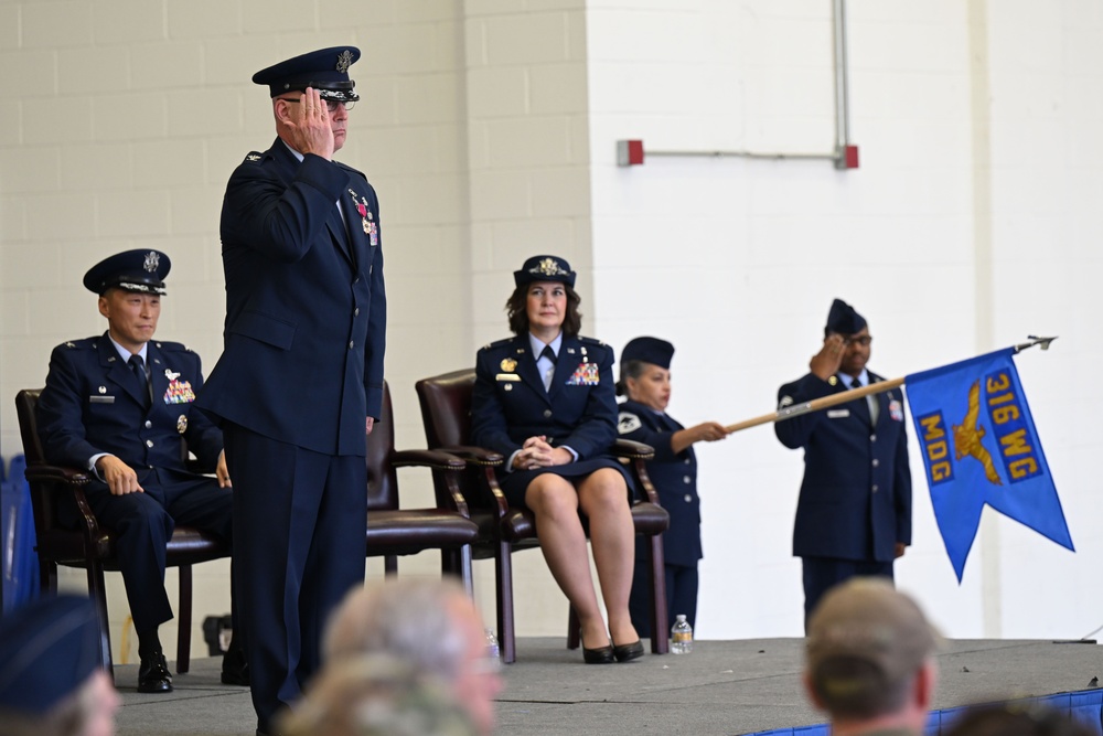 Command of 316th Medical Group changes hands
