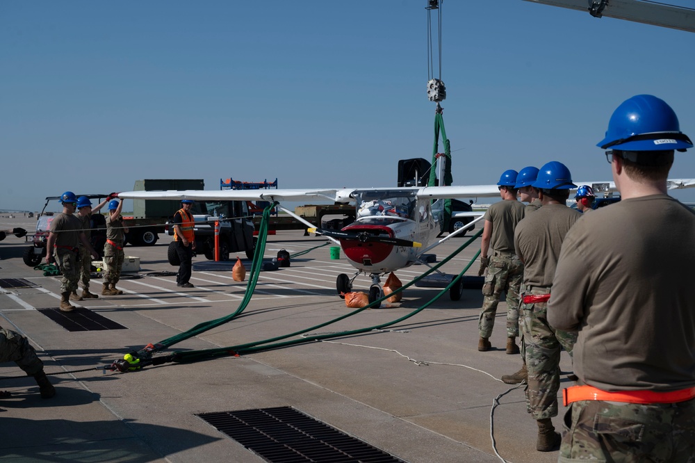 McConnell Airmen Perform Crash Damage or Disabled Aircraft Recovery Operations