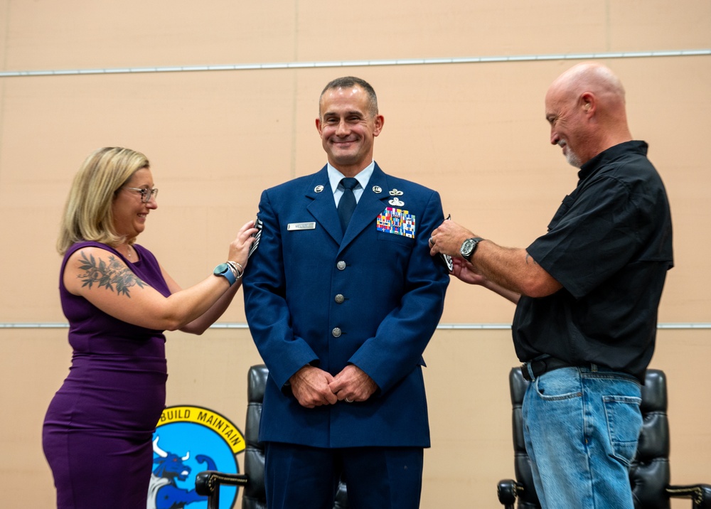 102nd Civil Engineer Squadron Senior Enlisted Leader promotes to Chief Master Sergeant