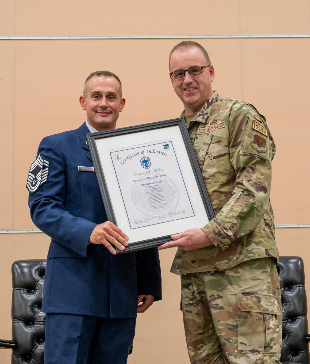 102nd Civil Engineer Squadron Senior Enlisted Leader promotes to Chief Master Sergeant