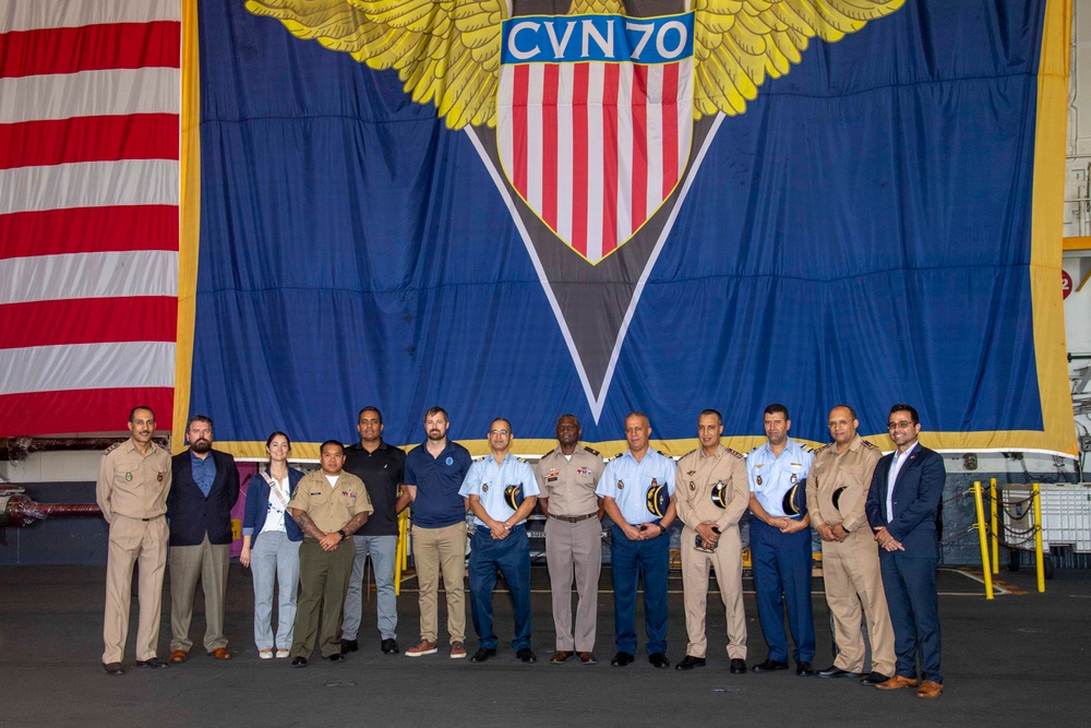 Members of Moroccan Military visit USS Carl Vinson