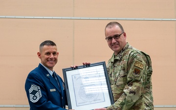 102nd Civil Engineer Squadron Operations Superintendent promotes to Chief Master Sergeant