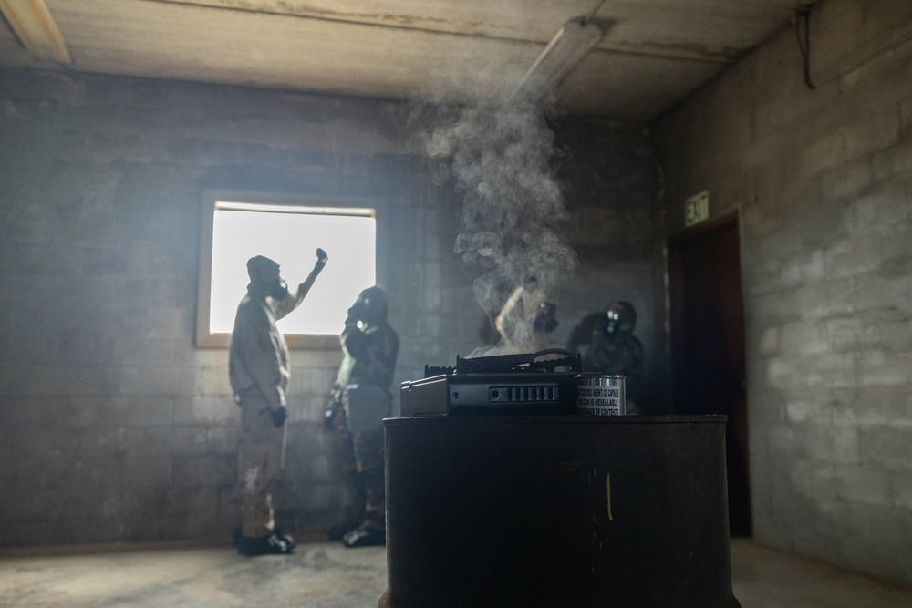 CBRN Marines Conduct Annual Gas Chamber on MCBH