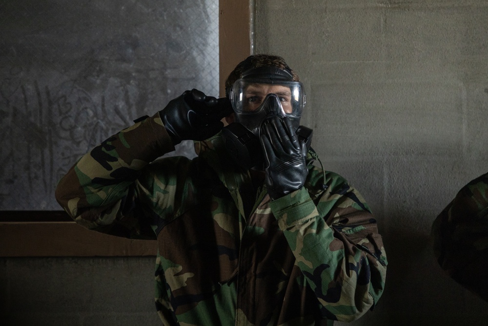 CBRN Marines Conduct Annual Gas Chamber on MCBH